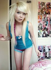 Pretty young model from